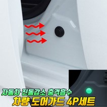 문콕방지가드 4P 도어가드 문콕방지 문콕 방지 패드 차량문콕방지 투명 차문콕방지, 야광화이트 4P