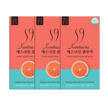 9.4kcal 발효음료 콤부 59% 에스나인 콤부차 자몽맛, 30개입, 50g