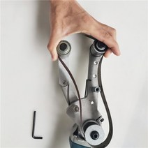 연삭기 교체 그라인더 쇼트기계 샌딩 미니 스테인레스 스틸 튜브용 앵글 그라인더 샌딩 벨트 어댑터 액세서, 한개옵션0