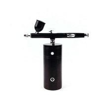 바버샵 휴대용 충전식 펌프 에어 페인팅 스프레이 미용실 분무기 헤어샵, 01 블랙(0.3mm)