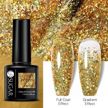 네일 폴리셔UR Sugar-네일용 젤 폴리쉬 매니큐어 7.5ML 크리스마스 반영구 베르니스 탑 코트 UV LED 컬러, 한개옵션1, 82 URN100