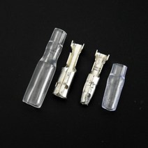 총알 압착 단자 자동차 전선 커넥터 직경 4mm 핀 세트 암수 수컷 케이스 4.0 개 50 200
