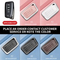 알루미늄 합금 가죽 자동차 키 하우징 렉서스 CT200H GX400 GX460 IS250 IS300C RX270 ES240 용 원격 키 하우징 비즈니스 스타일, A3+pink
