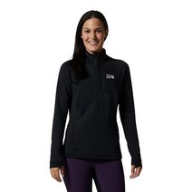 Mountain Hardwear 여성용 스탠다드 폴라텍 파워 그리드 하프 지퍼 재킷 나이트 아이리스 헤더 M