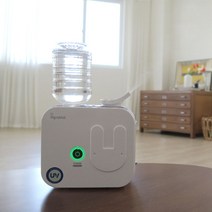 마이래빗 미니 UV살균 가습기, 핑크/투명