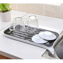 자취템 미니멀 주방 보조 식기건조대 그릇보관함 컵정리대 그릇정리대 부엌 접시꽂이 싱크대정리 싱크대, 핑크