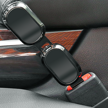 믿추 안전벨트 연장 클립 2개입 전차종 호환가능, 블랙실버