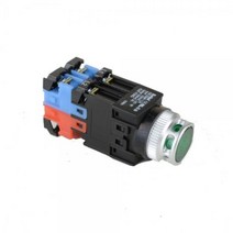 건흥전기 1A1B 조광 누름버튼 보호형 방우형 푸쉬온 스위치 110V AC 25mm KBL25WMP-1A11조광 누름 보호 방우형 스위치, 오렌지 [KBL25WMP-1AO11]