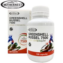 호주 마더네스트 초록홍합 초록입홍합 Green lipped mussel 7500mg 100정, 1개
