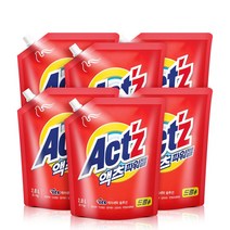 피죤 액츠 파워젤 드럼용 액상세제 리필, 2L, 6개