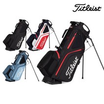 [아쿠쉬네트코리아정품] 21년 타이틀리스트 하이브리드 5 스탠드백 TB21SX6K, 블랙_레드