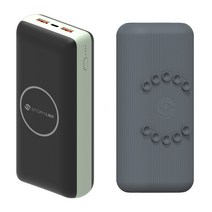스토리링크 무선 30000mAh 대용량 고속충전 보조배터리 SKP-P30K+젤리케이스, 블랙