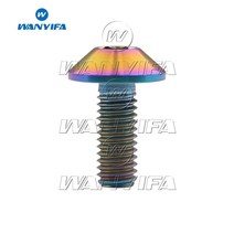 스크류 스크류볼트 콘크리트피스 Wanyifa티타늄 볼트 M6 x 12 15 20mm M8x25mm 우산 머리 나사 자전거 바이크 바이크 바이크 오토바이 볼트, [04] Ranibow, [02] M6, [02] 20mm, 1개