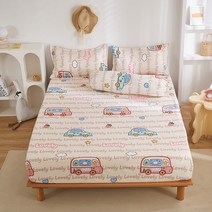 라지킹침대 Winter Bed Cover Polyester Fitted Sheet King Queen Size Bedspread All-around Elastic Rubber Ba, [04] 200x220x25cm 1pcs, [17] 17