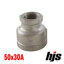 국산 스텐 304 이경 소켓 50x30A / SUS 304 스텐레스 레듀샤 무독성 부속 연결, 1개