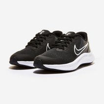 [국내매장판]나이키 운동화 스타 러너 3 GS 런닝화 검흰 DA2776-003