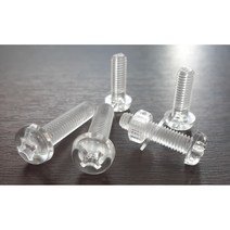 플라스틱 수지볼트 PC 둥근머리 M3x5mm 외 사이즈선택, PC 둥근머리 M3x15mm