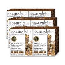 103종 곡류효소 분말 백세 곡물 발효효소 가루 국내산 현미 미강 보리 율무 효소 스틱 100%함유 X 180포 6박스SET