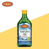 칼슨랩스 노르웨이산 오메가3 코드리버오일 레몬맛 500ml 대구간유