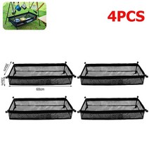 휴대용 접이식 테이블 스토리지 그물 선반 가방 피크닉 야외 캠핑 바베큐 주방 접는 랙 걸이