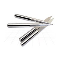 10 개/몫 3.175mm 텅스텐 비트 V 모양 카바이드 PCB 조각 CNC 라우터 도구 아크릴 Frezer, [01] 3.175x10