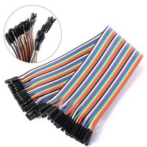 와이어커넥터부품 10cm 15cm 20cm 30cm 40 핀 듀폰 점퍼 라인 와이어 남성 남성 여성 남성 여성 점퍼 와이어 절충주의 케이블 코드 diy 호환, 여성 대 여성
