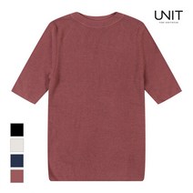 브루노바피 [UNIT] 여성 라운드 반팔 니트_UFE3-KCN312R