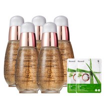 참존 골든실 24K 순금 미백+주름 앰플 30ml x5개 마스크팩 2매 증정