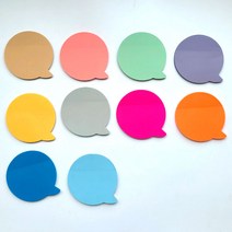 [담이네 책상] 반투명 말풍선 스티커 점착 메모지, 말풍선10EA