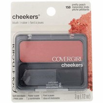 CoverGirl Cheekers 블러시 프리티 피치 [150] 3.4g(0.12온스) (3팩)