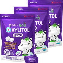 함소아 헬스원 자일리톨 캔디 포도맛, 180g, 3개