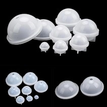 뽑기 캡슐 투명 원형구 몰드 실리콘 3D 에폭시 수지 몰딩 라운드 보석, 20mm UK00376