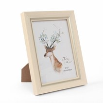 모던프레임 사진 액자(5x7) (베이지) 웨딩 돌사진액자