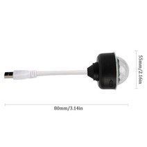 USB 미니 LED 디스코 DJ 무대 조명 휴대용 가족 파티 공 다채로운 바 클럽 효과 램프 휴대 전화, Black|USB