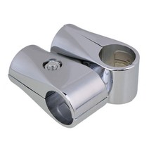 아연각관 알루미늄 합금 32mm ID 원형 튜브 랙 파이프 피팅 커넥터 팩 2 개