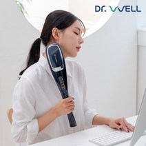 닥터웰 무선안마기 6종 교체봉 어깨 허리 복부 전신 핸드 마사지기 DR-2022 (네이비), 무선안마기 DR-2022 (네이비)