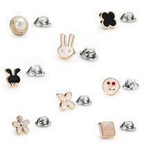 레이디 브로치 넥타이핀 브로치 단추 정장배지 옷핀 003.스마일화이트