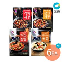 청정원 짬뽕 / 짜장 분말 6팩 골라담기, 나가사키짬뽕분말96g x 6개