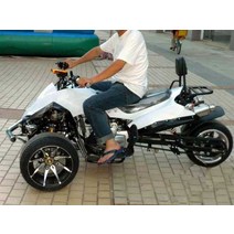 삼륜오토바이 초보자 입문오토바이 트리오 기관차 복고풍 전기 소형 전동, 블루 역삼륜 150배기량 12인치 타이어