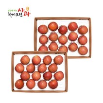 [청송_당도선별/사이즈] 하이크린 청송 실속 사과 4kg(11~16과 1과당 250g 이상) X 2box, 없음
