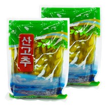 산고추 절임 하늘초 피클 새콤달콤 작은고추 장아찌 무침 2봉, 500g, 2개