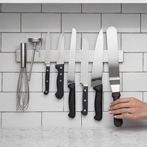 자석칼꽂이(올스텐) 자석칼꽂이 조리기구수납대 오픈형칼꽂이 스텐칼꽂이 조리도구수납대[SN:08+_na], 선택▷30cm