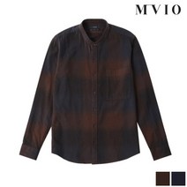 [엠비오] 기모 쉐도우 체크 차이나 카라셔츠(MK6964C33)