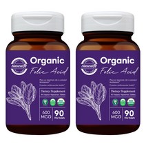 네추럴라이즈 오가닉 유기농 엽산 90정, 2개
