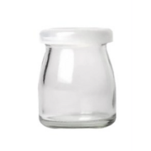 PE캡 푸딩용기 플리츠무늬 뚜껑포함 소이캔들만들기, 푸딩병 200ml, 1개