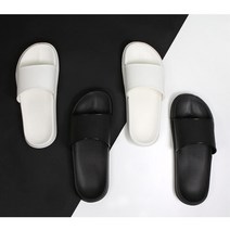 깔끔한 패션 슬리퍼 사무실 실내화 신발 청소 가정용, 맨블랙