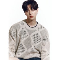 게스 송강 남성 다이아 스카시 스웨터 풀오버_MN2S1653