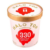 헤일로탑 딸기 아이스크림 (냉동), 4개, 473ml