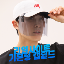 리얼사이트 기본형 캡쉴드 스모그 모자부착형 페이스쉴드, one size, 그레이