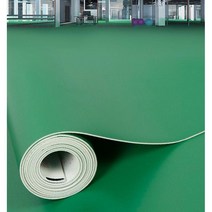 녹색PVC장판 공장 상업용 바닥 매트 방수 미끄럼 방지 작업장, 순수한 회색 1.2mm 두께